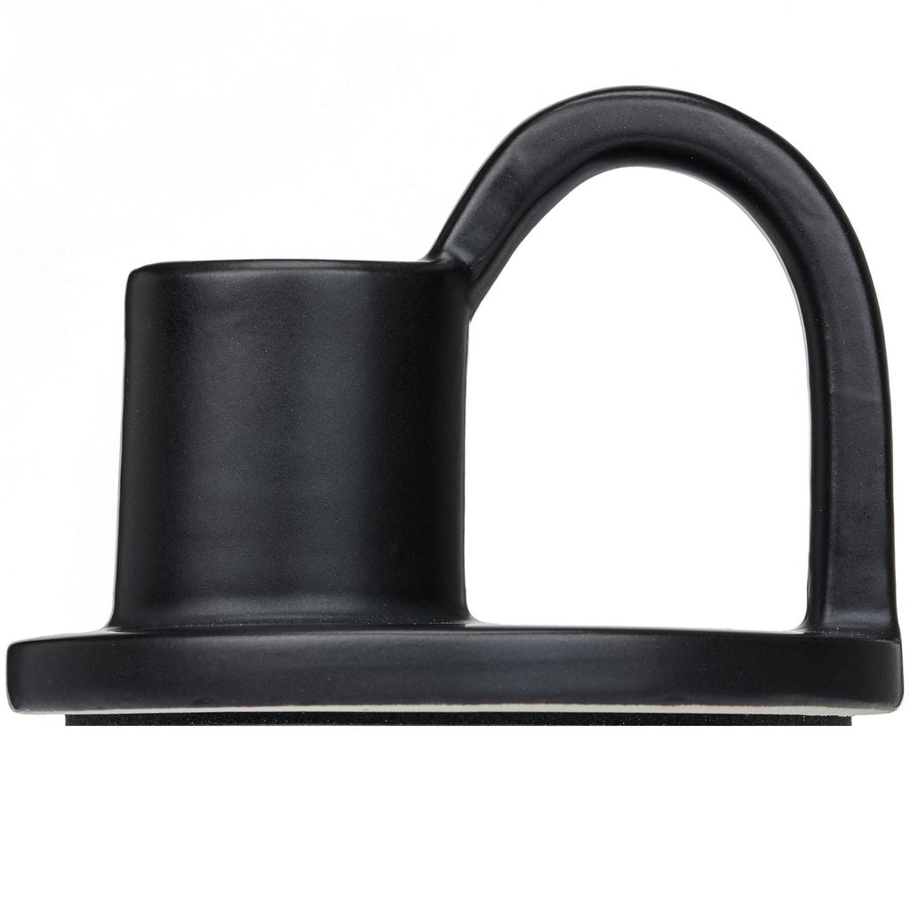 CECA364 MATT BLACK CANDLE HOLDERS