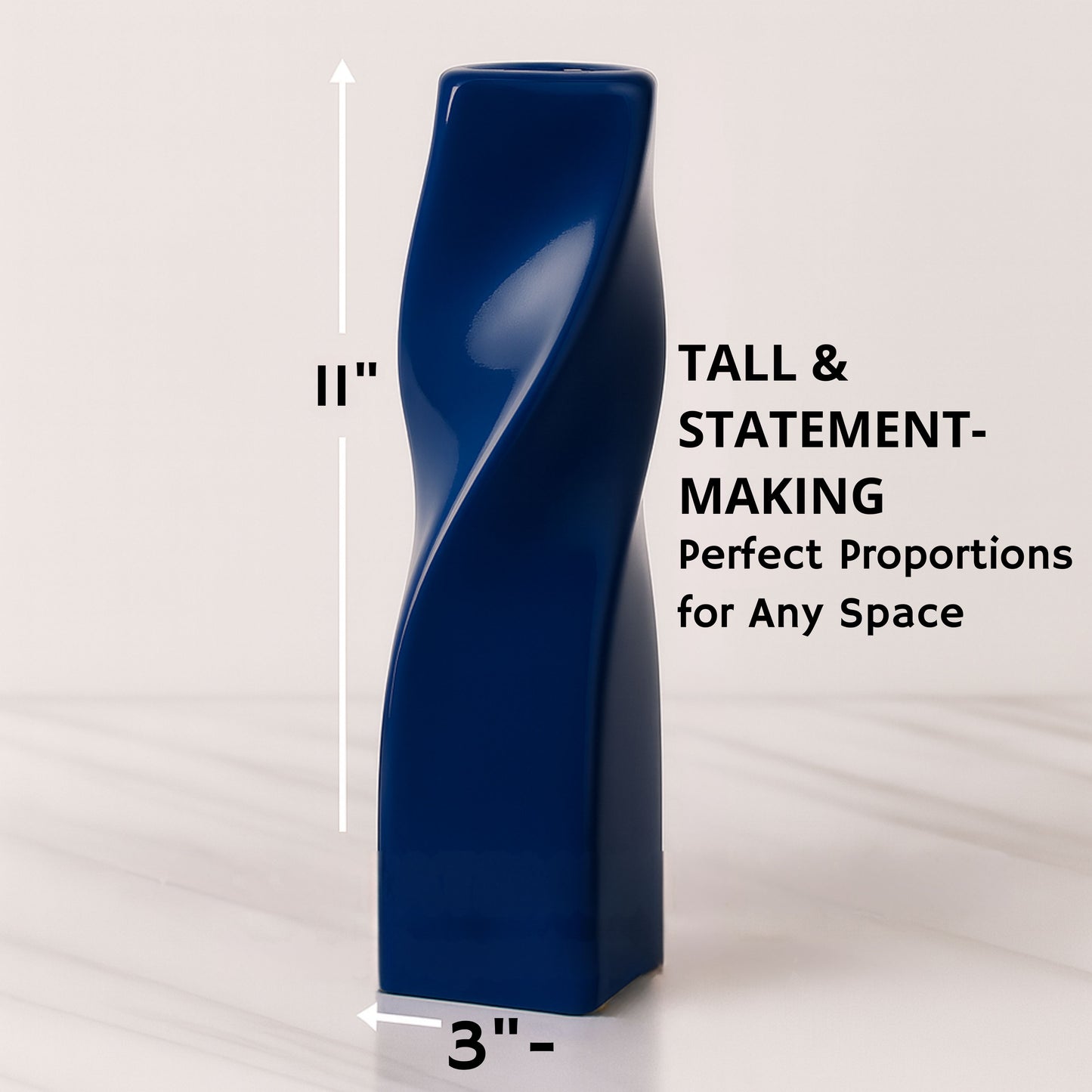 CECA371 BLUE CANDLE HOLDERS