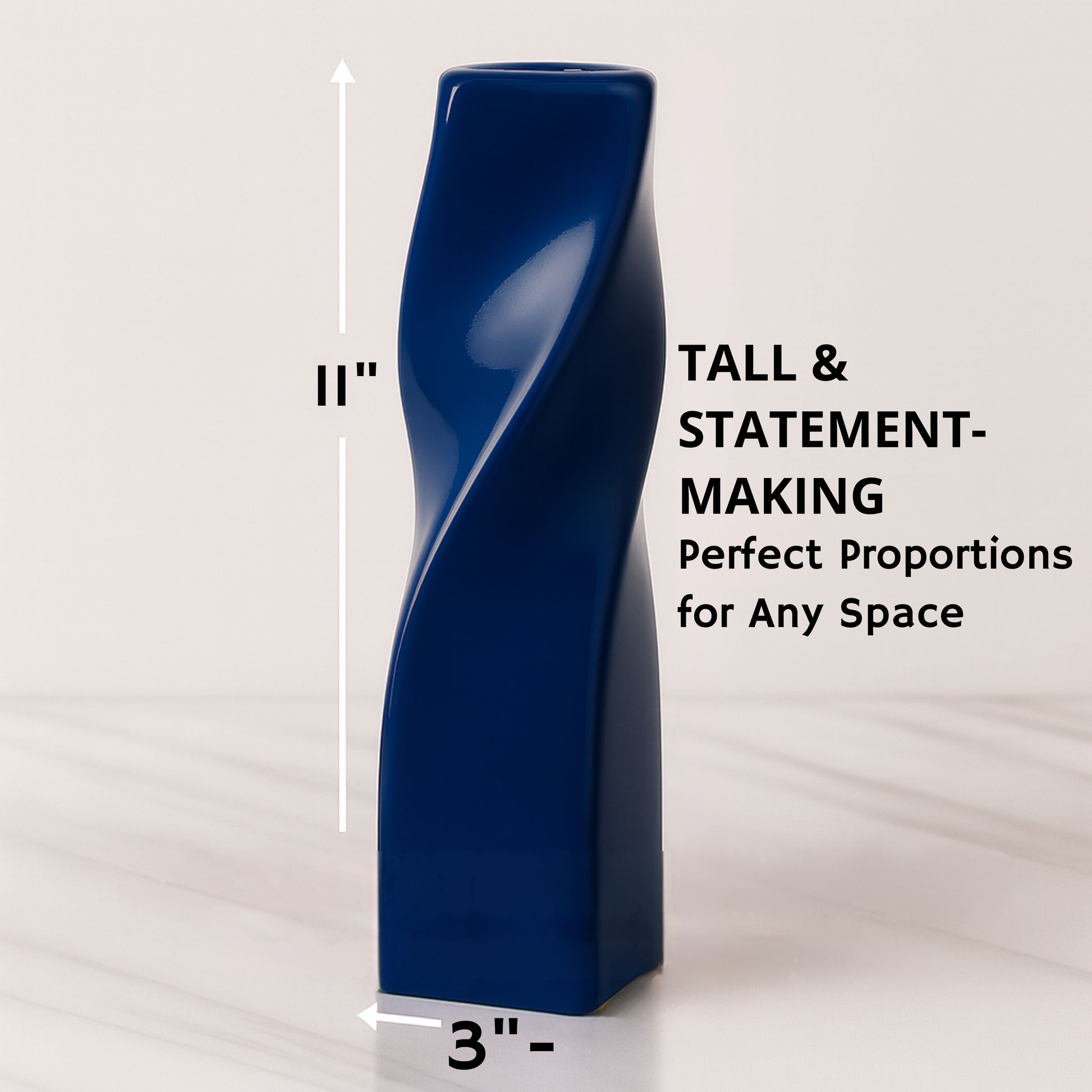 CECA371 BLUE CANDLE HOLDERS