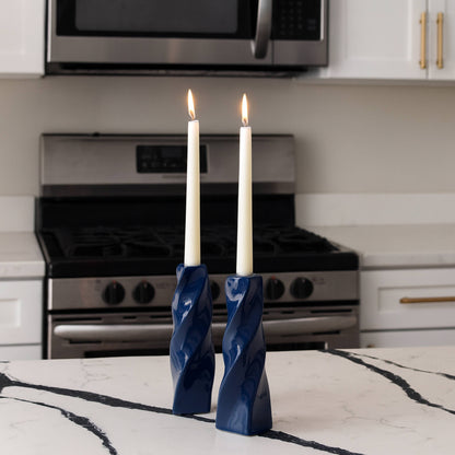 CECA371 BLUE CANDLE HOLDERS HOME DECOR DEALS