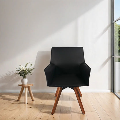 CH462 BLACK ARM CHAIR