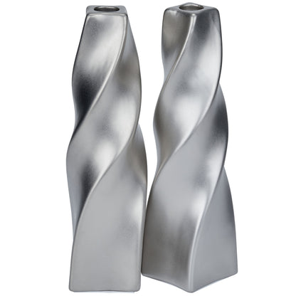 CECA371 TITANIUM SILVER CANDLE HOLDERS HOME DECOR DEALS