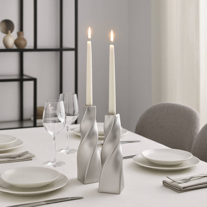 CECA371 TITANIUM SILVER CANDLE HOLDERS HOME DECOR DEALS