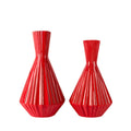Set of 2 Santa Fe-Inspired Ceramic Water Jug Vases - Brick Red | Southwest Collection by Aria Home