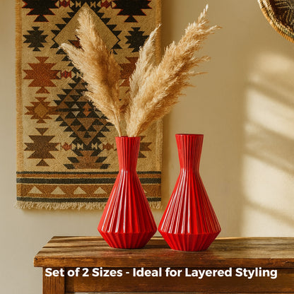 CEVA377 RED CERAMIC VASES HOME DECOR DEALS