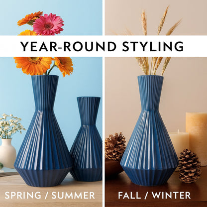 CEVA378 BLUE CERAMIC VASES HOME DECOR DEALS