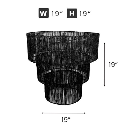 WL455 BLACK CEILING MOUNT