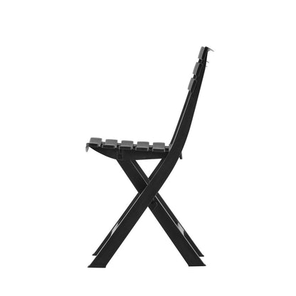 CH419-4 BLACK FOLDING CHAIRS