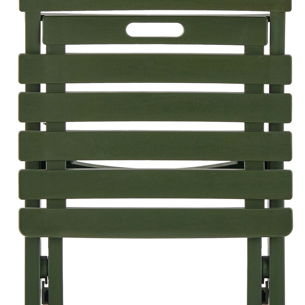 CH419-4 AVOCADO GREEN FOLDING CHAIRS PATIO