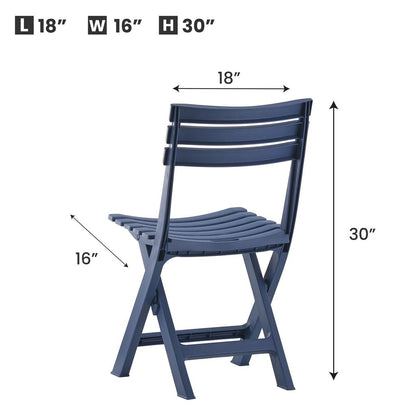 CH419-4 INDIGO BLUE FOLDING CHAIRS