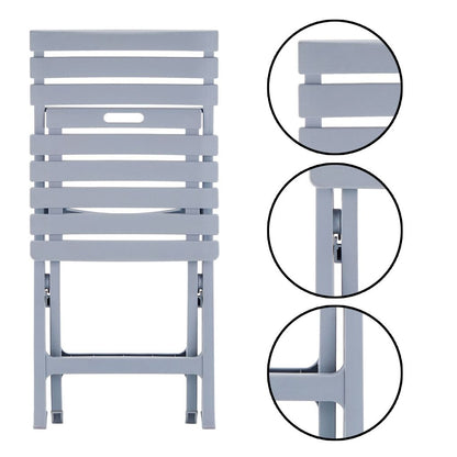 CH419-4 LIGHT GRAY FOLDING CHAIRS