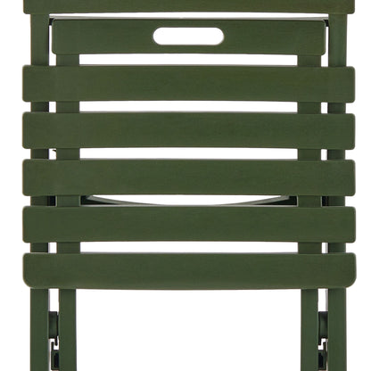 CH423-2 AVOCADO GREEN FOLDING CHAIRS PATIO