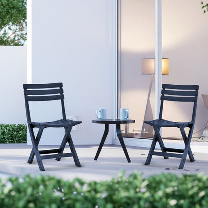 CH423-2 INDIGO BLUE FOLDING CHAIRS PATIO