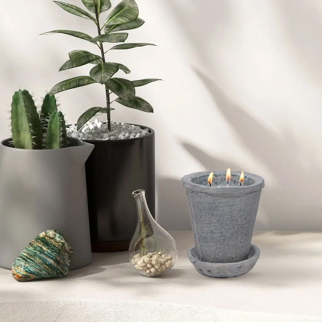 CECA266 CEMENT CANDLES UNSCENTED