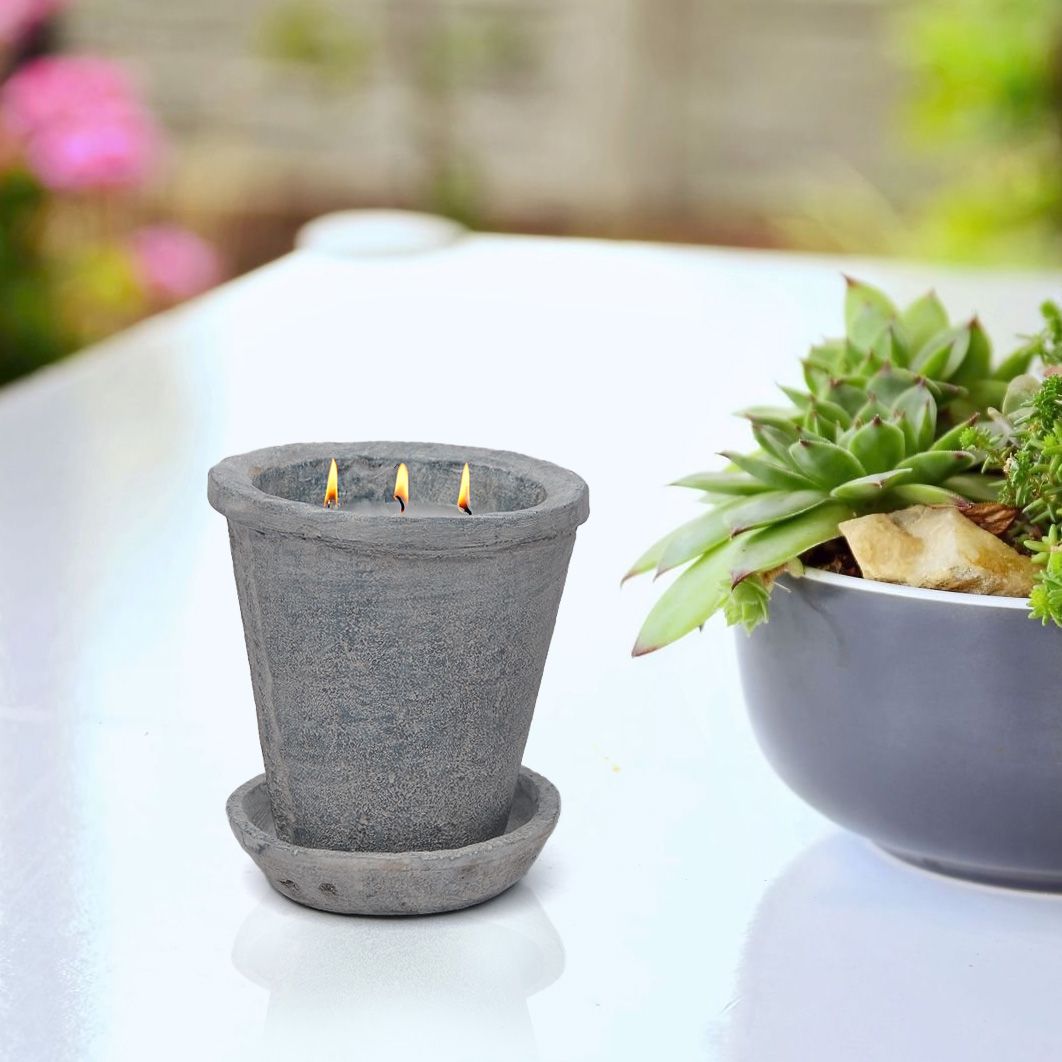 CECA267 CEMENT UNSCENTED CANDLES