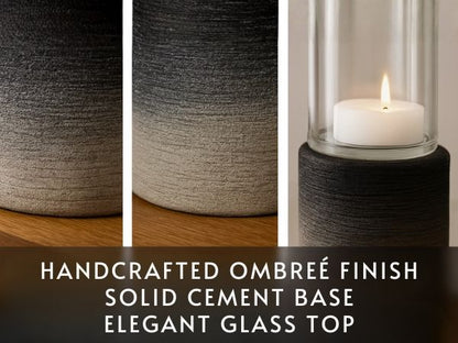 CECA268 OMBRE GRAY CANDLE HOLDERS HOME DECOR DEALS