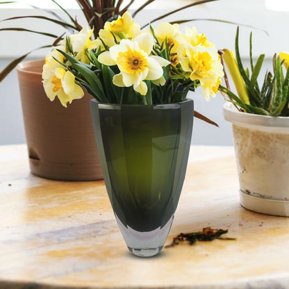 GV408 GREEN GLASS VASES MEMORIAL DAY SALES