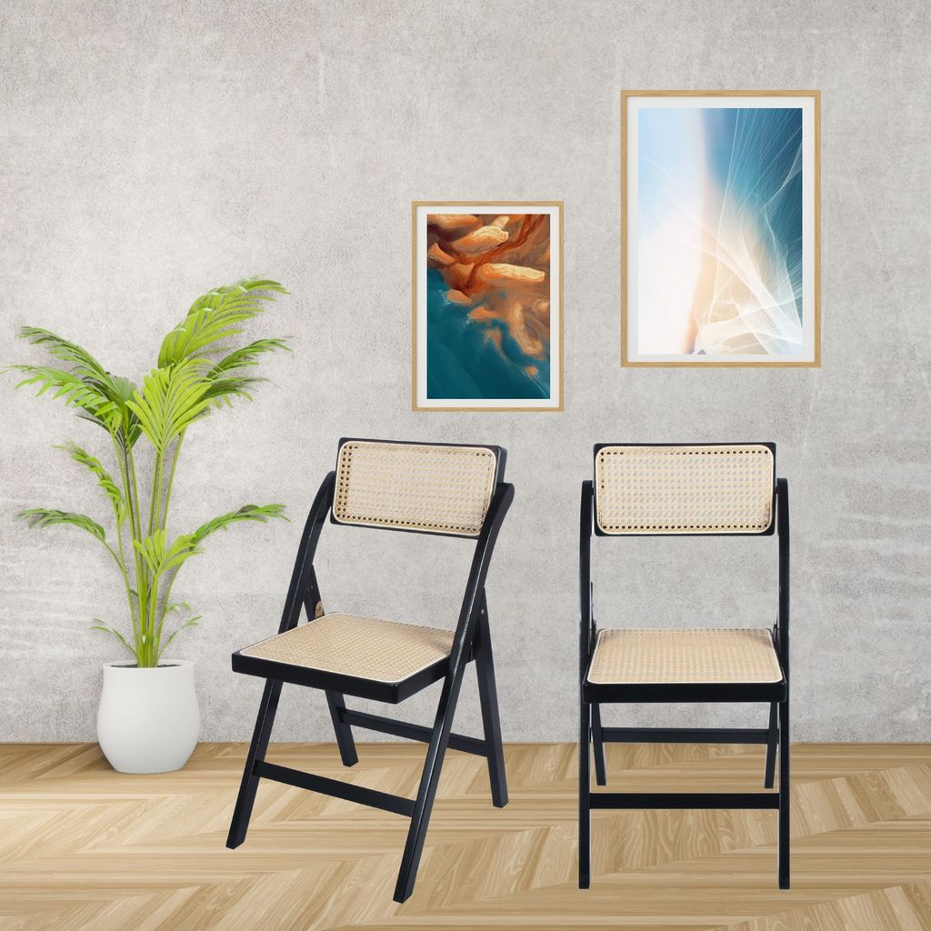 CH470 BLACK FOLDING CHAIR PATIO