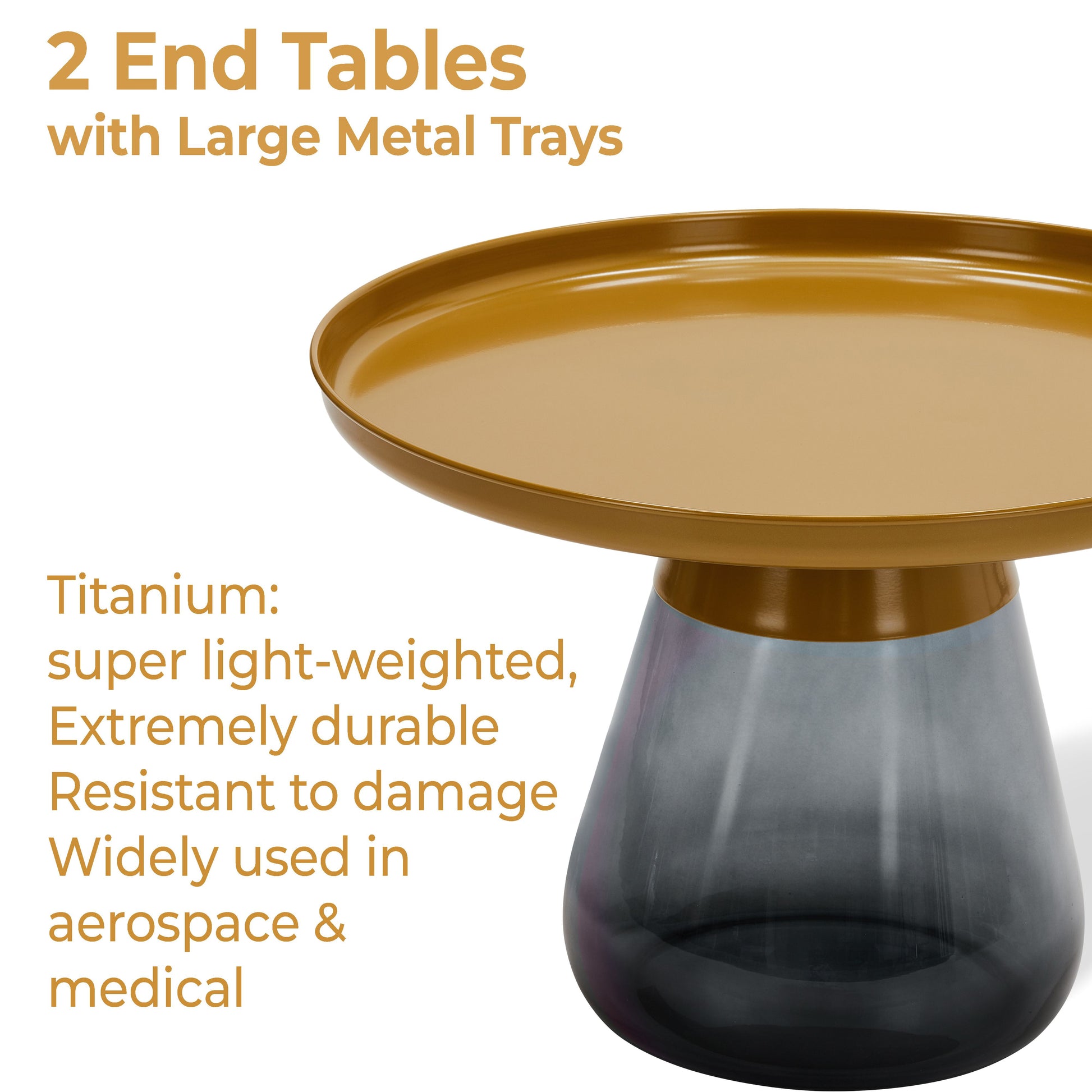 TB472 MAT GLD/GRY BAS NESTING TABLE