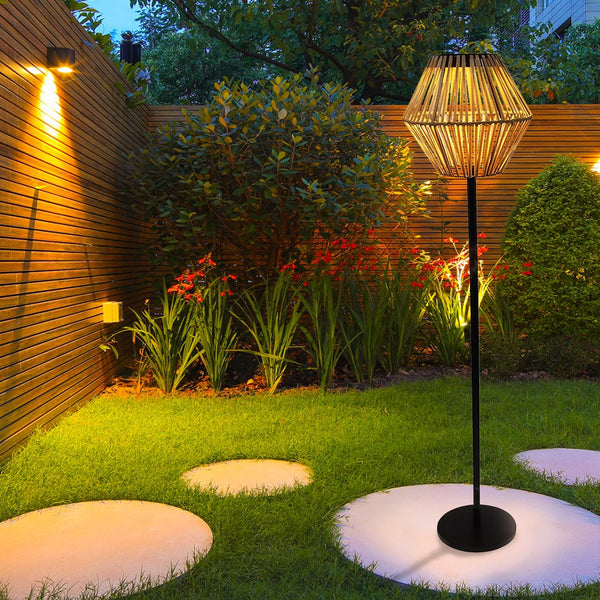 L477 BROWN FLOOR LAMPS LANTERNS