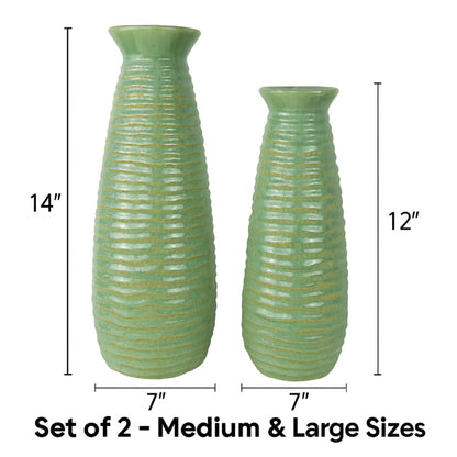 CEVA329 GREEN CERAMIC VASES HOME DECOR DEALS