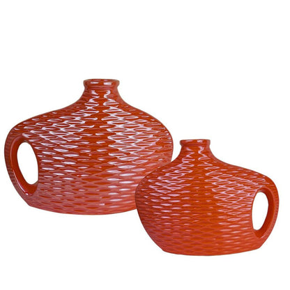 CEDC330 ORANGE CERAMIC VASES HOME DECOR DEALS