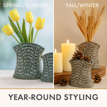 CEVA337 GRAY CERAMIC VASES HOME DECOR DEALS