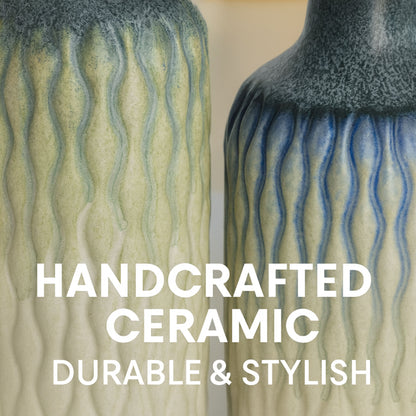 CEDC338 WHITE CERAMIC VASES HOME DECOR DEALS