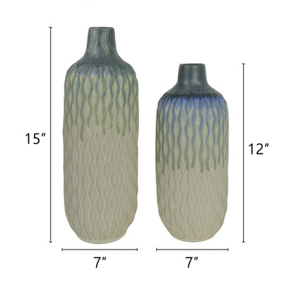 CEDC338 WHITE CERAMIC VASES HOME DECOR DEALS