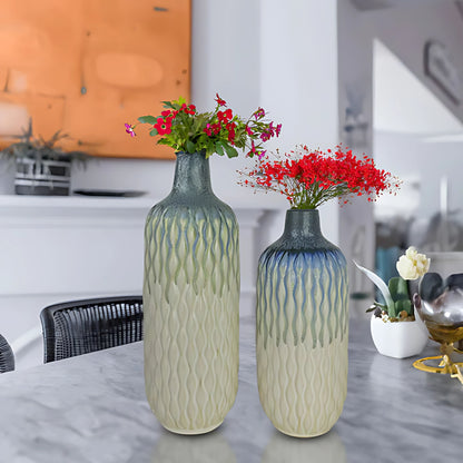CEDC338 WHITE CERAMIC VASES HOME DECOR DEALS