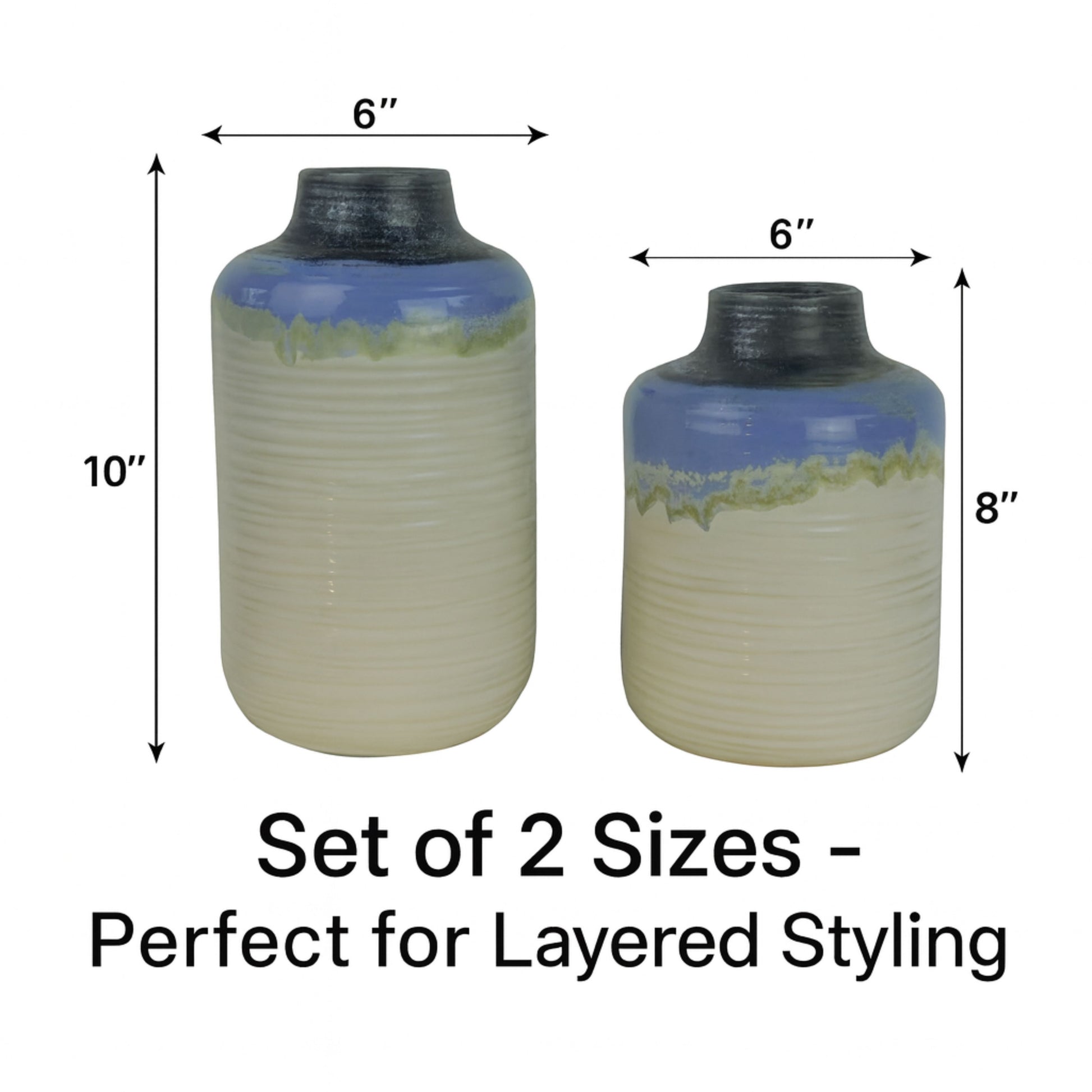 CEDC342 GREEN-WHITE CERAMIC