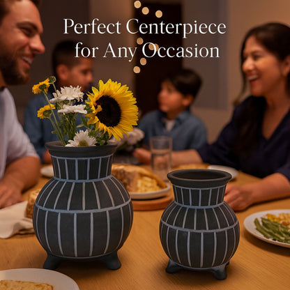 CEDC343 DARK GRAY CERAMIC VASES HOME DECOR DEALS