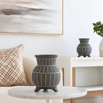 CEDC343 DARK GRAY CERAMIC VASES HOME DECOR DEALS