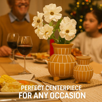 CEDC343 BROWN CERAMIC VASES HOME DECOR DEALS