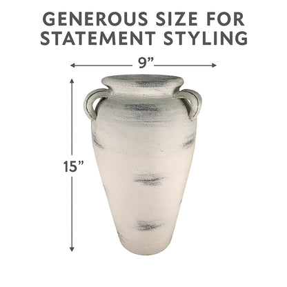 CEJA314 WHITE WASH CERAMIC VASES HOME DECOR DEALS