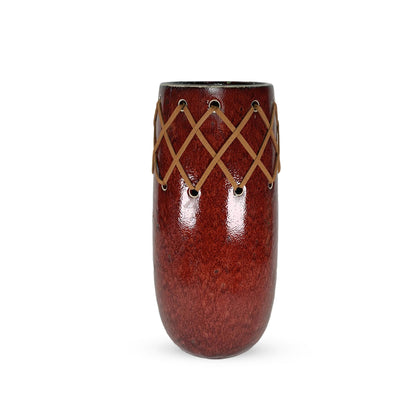 CAVA294 RED CERAMIC VASES HOME DECOR DEALS
