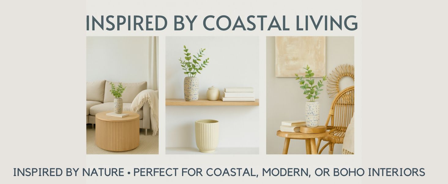 CAVA296 WHITE BLUESPOT CERAMIC