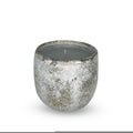 Set of 2 Glazed Ceramic Candle Jars - 6oz Unscented Decorative Candles for Home Ambiance and Relaxat