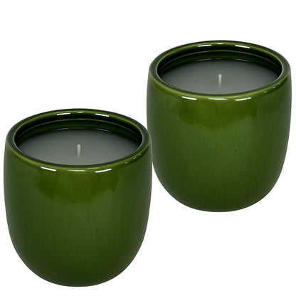 CECA299 GREEN CANDLES UNSCENTED