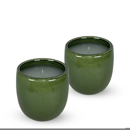 CECA299 GREEN CANDLES UNSCENTED