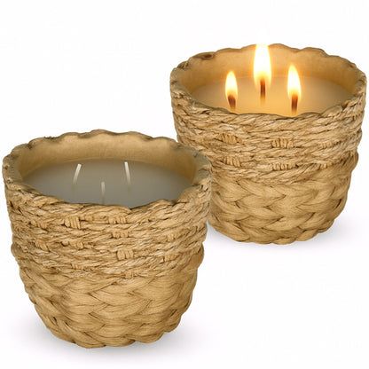 CECA301 LIGHT BROWN CANDLES UNSCENTED