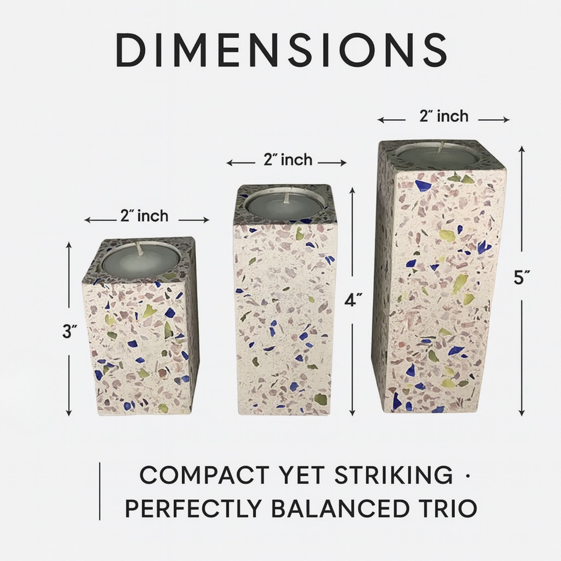 CECA306 WHITE CANDLE HOLDERS