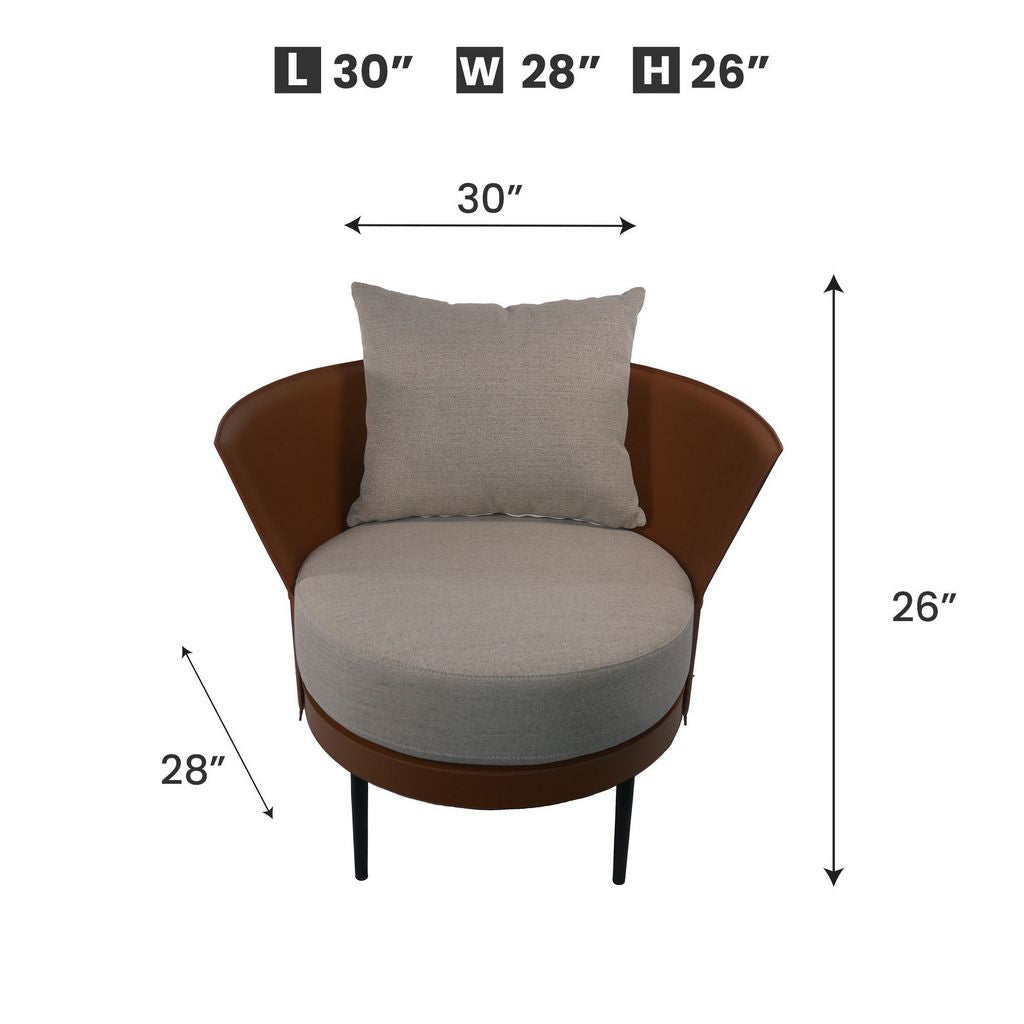 CH458 CARAMEL ARM CHAIR