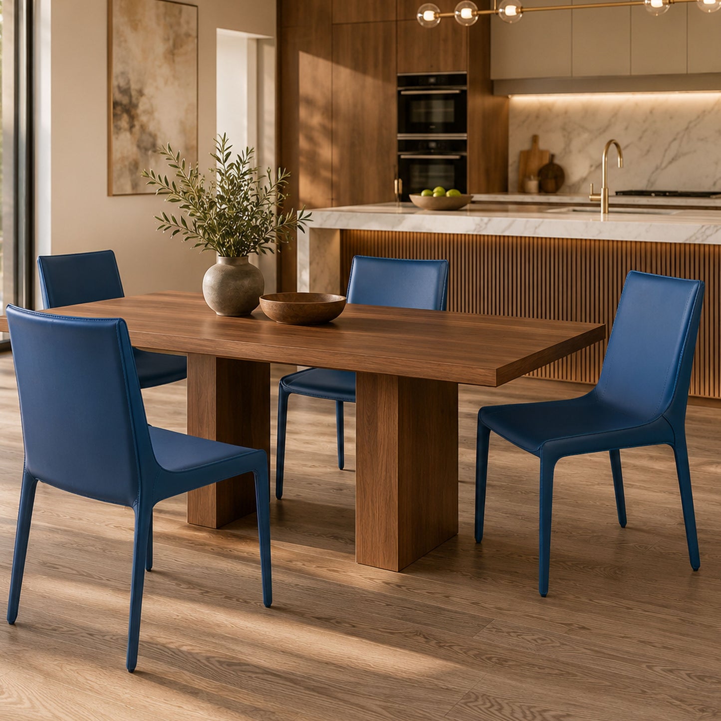 CH459 BLUE DINING CHAIR