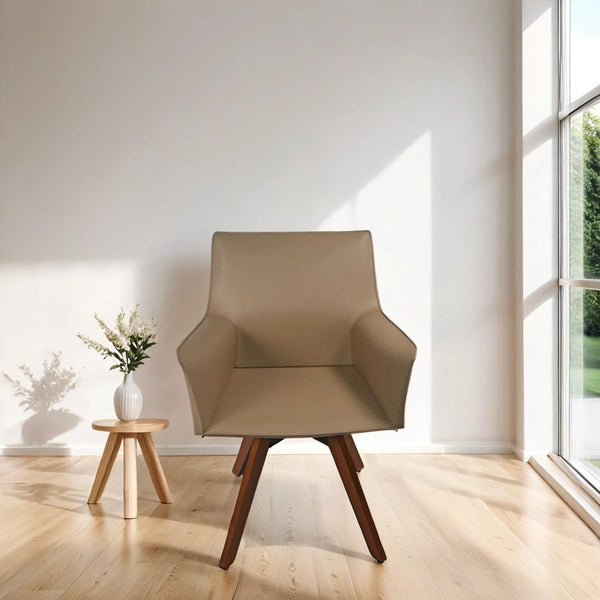 CH462 DARK BEIGE ARM CHAIR