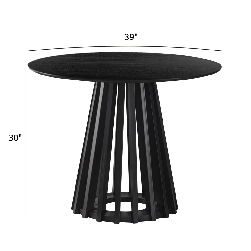 WTB467 BLACK DINING TABLE