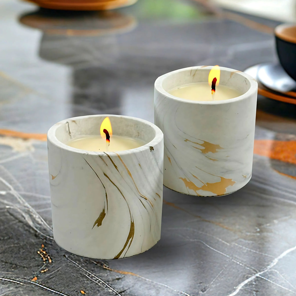 CH23-2713W WHITE CANDLES UNSCENTED