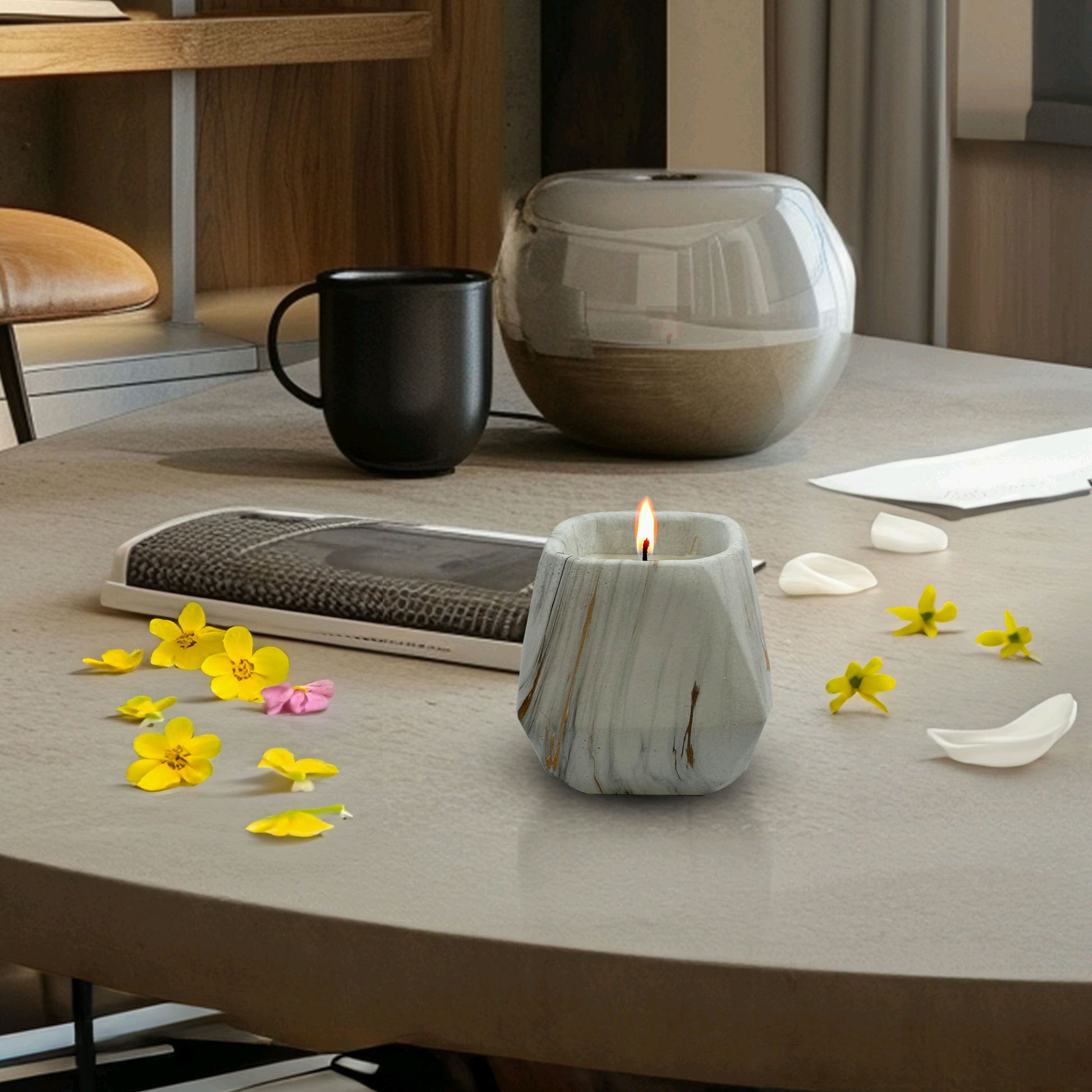 CH23-2739W WHITE CANDLES UNSCENTED