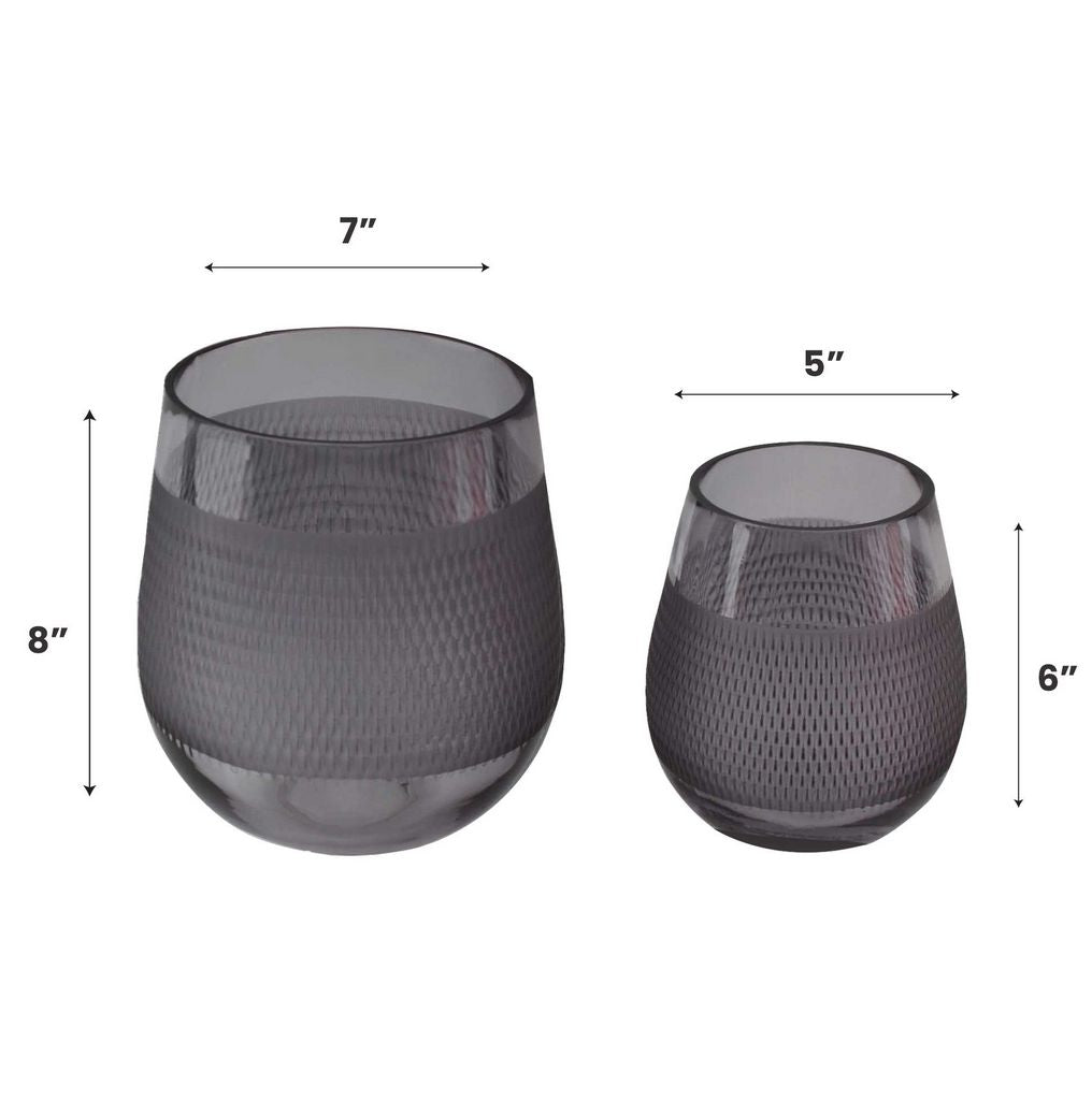 GV498 GREY VASES