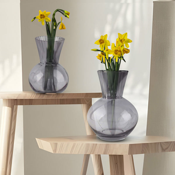 GV500 GREY GLASS VASES HOME DECOR DEALS SIMPLE
